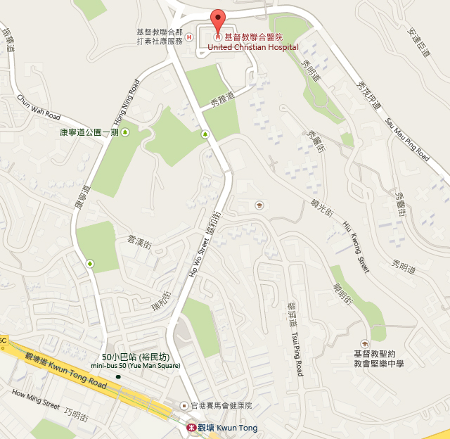 基督教聯合醫院地圖
